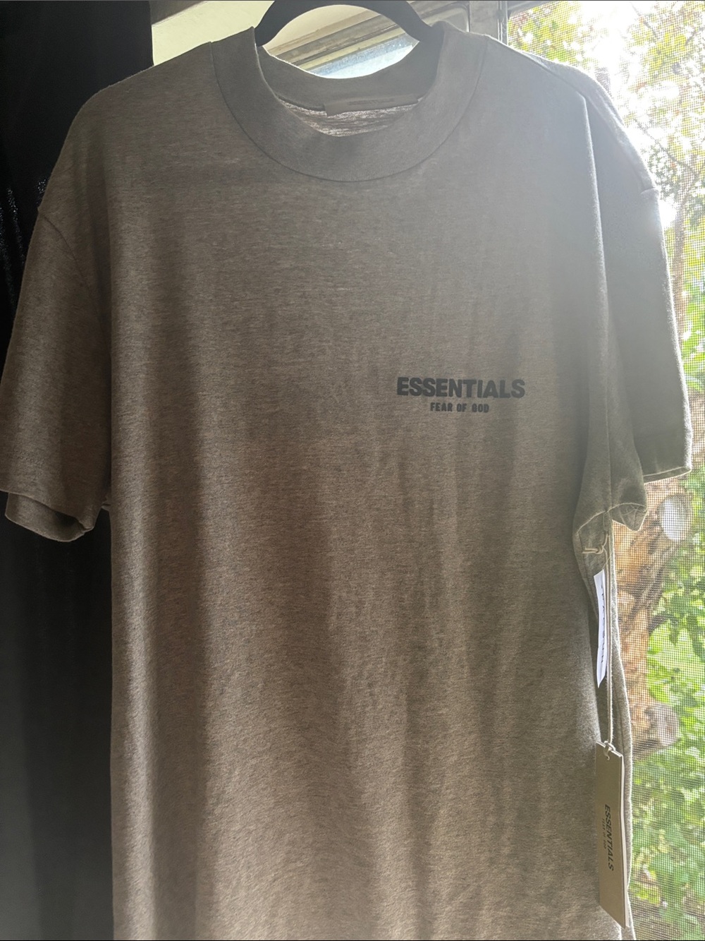 Essentials Fear of God Men's Grey Tee